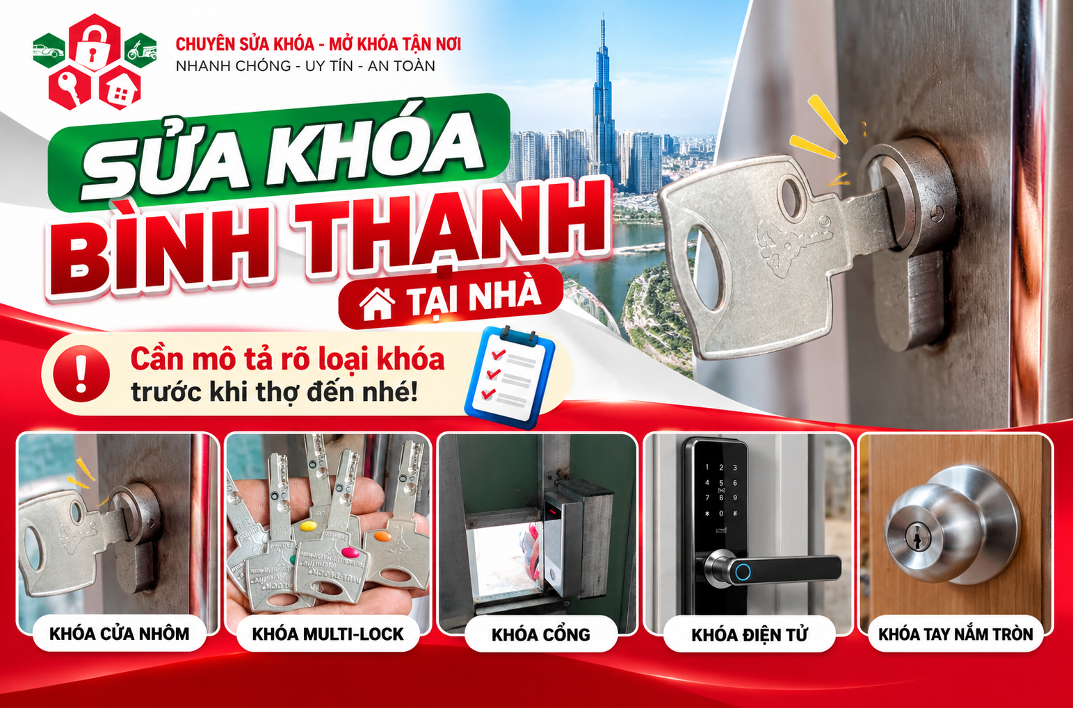 Tại Sao Cần Mô Tả Chi Tiết Loại Khóa Trước Khi Thợ Đến?
