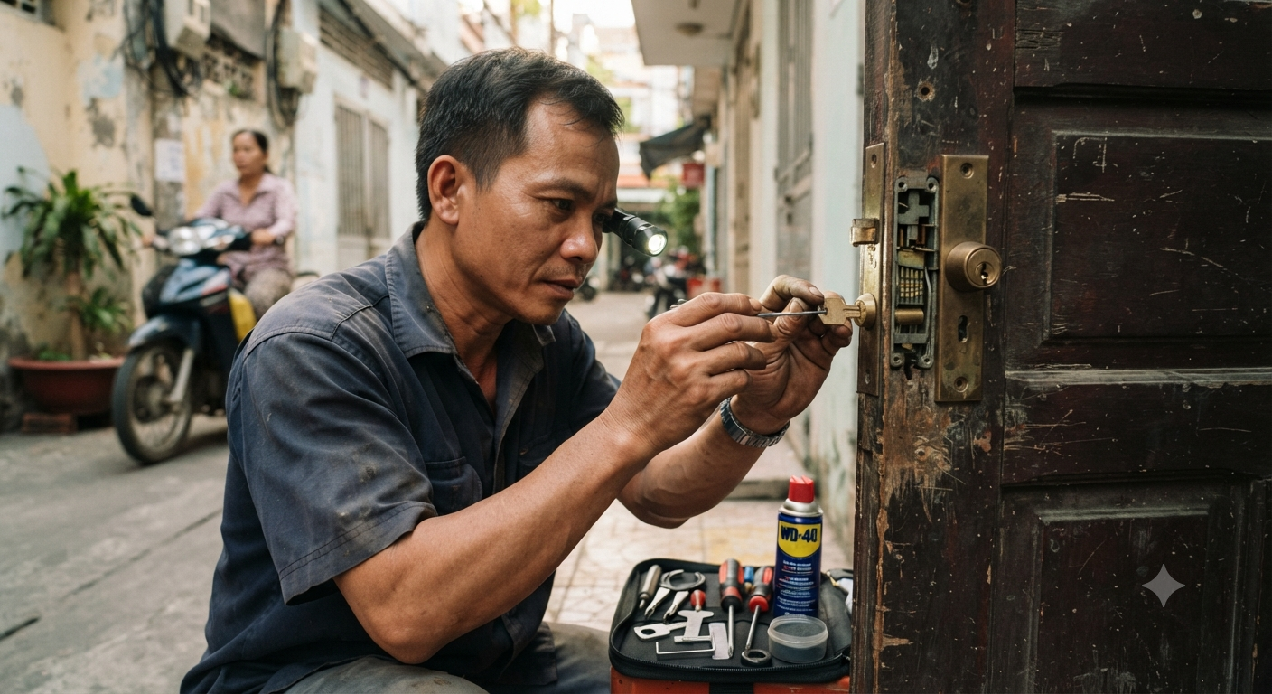 Nhận diện nguyên nhân khiến ổ khóa cửa bị kẹt