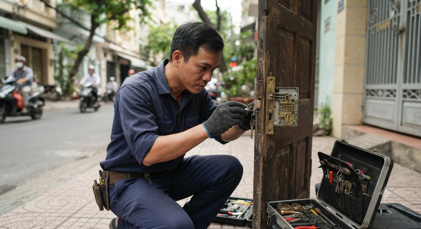 Các bước kiểm tra và xử lý cơ cấu ổ khóa trước khi thay mới