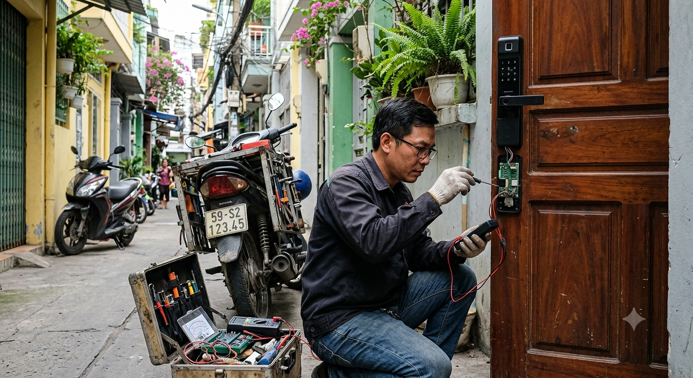 Sửa Khóa Vân Tay Và Khóa Điện Tử (Smartlock)